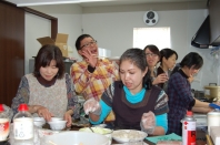 みんなで礼拝と餅つきランチ